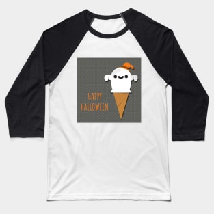 Ice Cream Halloween Face Gift Baseball T-Shirt